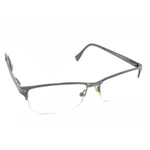 Police COL 08EP Dark Brown Metal Rectangular Half Frame Eyeglasses Frames 135